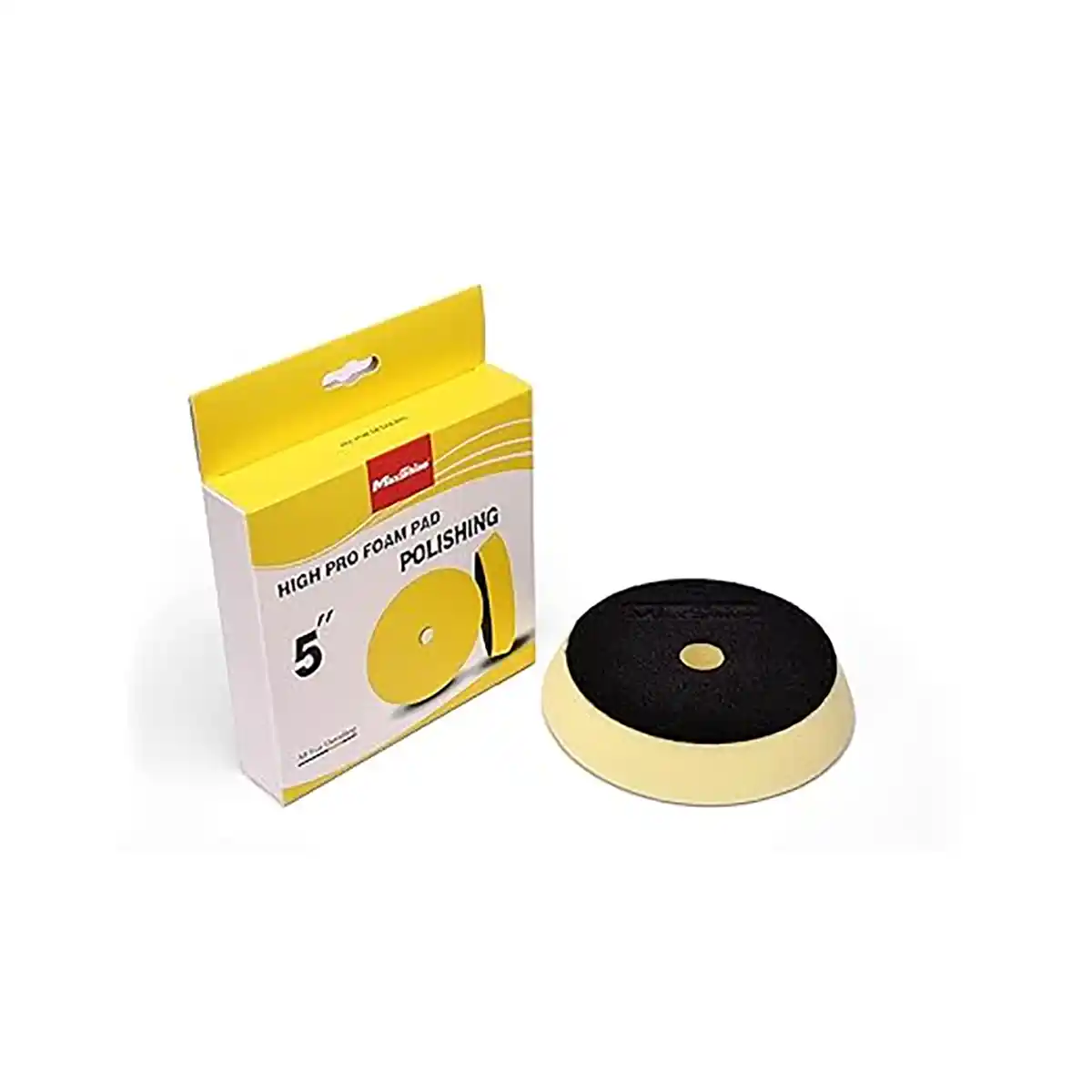 Maxshine High Pro Yellow Foam Polishing Pad 5.2 Inch for High-Gloss